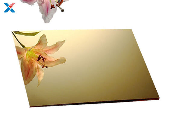 3mm de Gouden Acrylraad van het Blad Plastic Perspex voor Decoratie